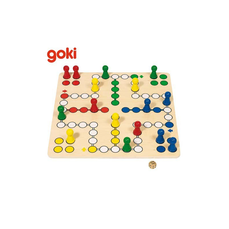 Nr.: 56033 Brettspiel Ludo mit extra großem Spielfeld - GoKi