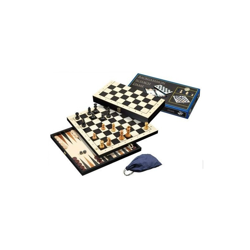 Nr.: 2514 Schach, Dame und Backgammon Feld 44 mm - 2514 Philos Spiele