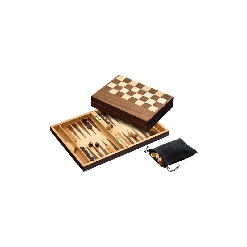 Nr.: 2508 Schach, Dame und Backgammon, Feld 32 mm - 2508 Philos Spiele