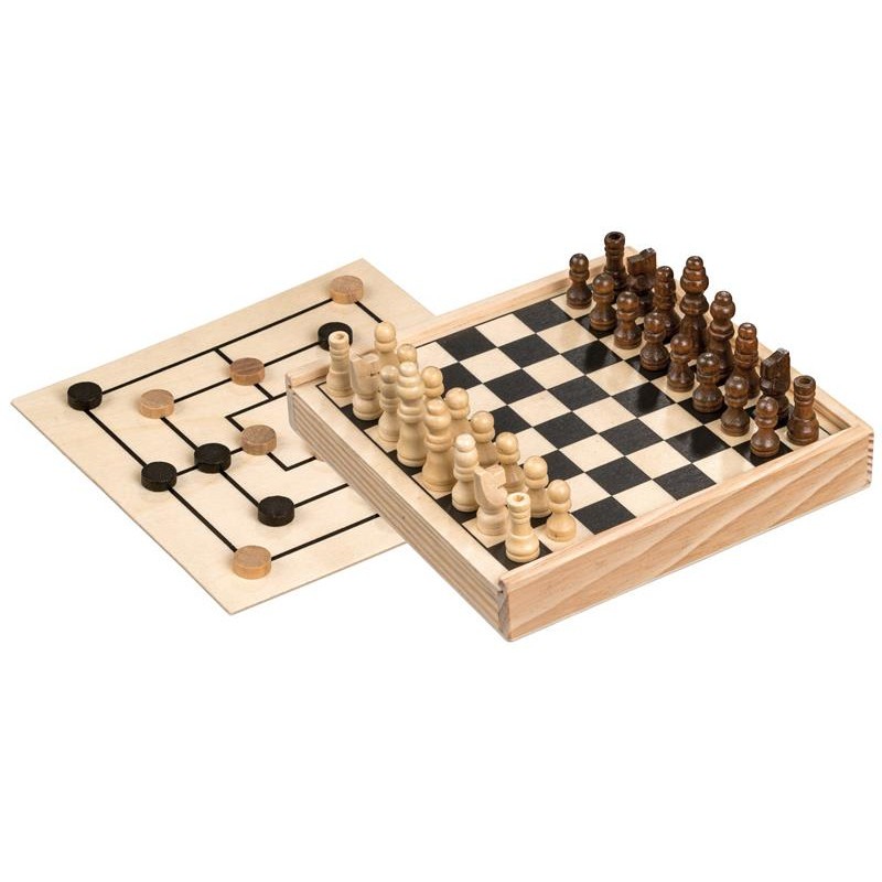 Nr.: 3094 Schach-Mühle-Spieleset - 3094 Philos-Spiele