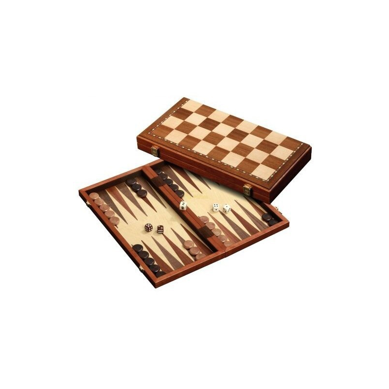 Nr.: 2524 Schach Dame Backgammon magnetisch Feld 43 mm - 2524 Philos Spiele