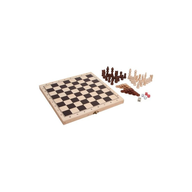 Nr.: 3453 Schach und Backgammon Spieleset - L-3453 Holzladen24.de